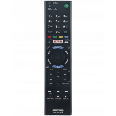 Telecomanda pentru Sony RMT-TX101D, x-remote, universal, Netflix, Negru foto