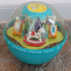 Jucarie vintage 1972 Fisher Price Toys Roly Poly Chime Ball