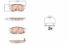 TRW GDB3626 set placute frana,frana disc