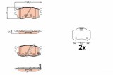 TRW GDB3626 set placute frana,frana disc