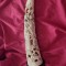 Scultura veche TIP Colt de Elefant cu zeite,lei,serpi,leoparzi,palmieri,35 cm