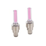 Cumpara ieftin Set lumini LED pentru ventil, cu senzor de miscare, lumina roz , compatibil universal pentru masini si biciclete Adauga un plus de vizibilitate si sti