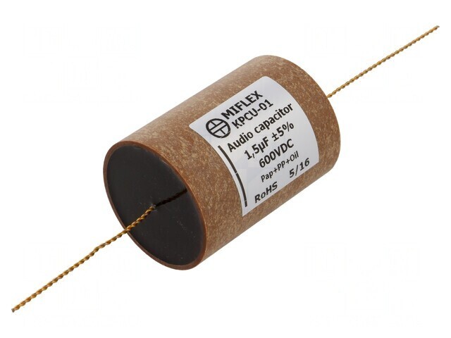 Condensator 1,5uF 600VDC &plusmn;5% THT Cupru-Polipropilenă-H&acirc;rtie