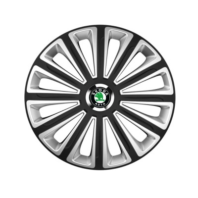 trend Set 4 capace roti Trend R15 pentru gama auto Skoda Trend Silver-Black foto