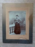 FOTOGRAFIE VECHE PE CARTON, PORTRET DE TANARA. L. MARCOVIC, IASI, CCA 1900-246925