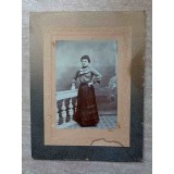FOTOGRAFIE VECHE PE CARTON, PORTRET DE TANARA. L. MARCOVIC, IASI, CCA 1900-246925