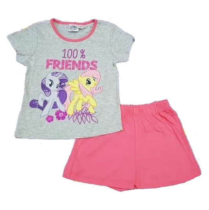 Pijama maneca scurta My Little Pony roz 3-8ani