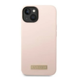 Cumpara ieftin Husa Guess Silicone Metal Logo MagSafe pentru iPhone 14 Plus Pink