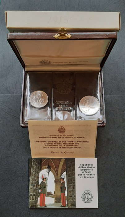 Set 500 si 1000 Lire 1983, San Marino, FDC - G 4213