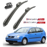 Cumpara ieftin Ștergătoare Volkswagen Polo 9N1 Hatchback (2001&ndash;2003) Flat | Set față &ndash; TeamCar&reg;
