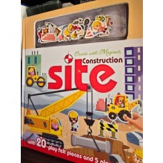 Create with magnets. Construction site (Creeaza cu magneti. Santier de constructii - carte in limba engleza)