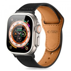 Curea Tech-Protect NaturalFit pentru Apple Watch 49mm / 46mm / 45mm / 44mm / 42mm Series, Neagra foto