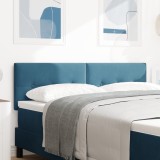 VidaXL Tăblie cap cu lumini cu bandă LED albastru 72 cm Catifea