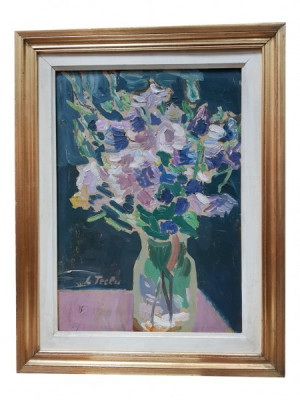 Liviu Teclu (1897-1970) - Vas cu flori foto