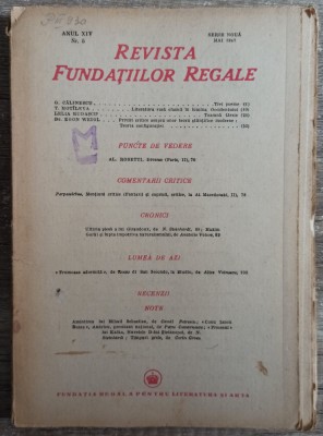 Revista Fundatiilor Regale// mai 1947 foto
