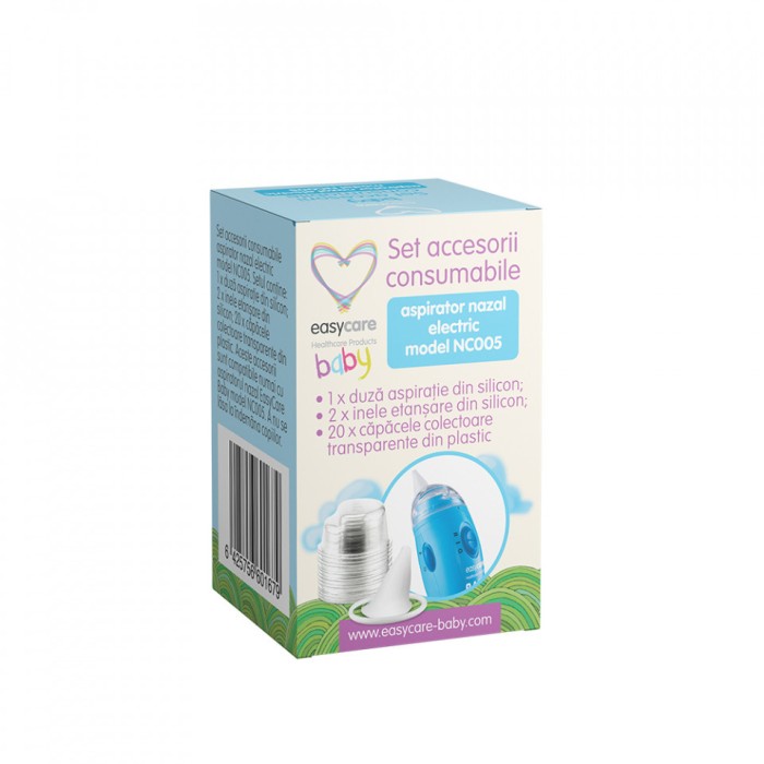 Set accesorii pentru aspirator nazal electric model NC005 EASYCARE BABY