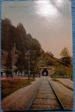 Carte postala, Tunelul de la Busteni, 1912