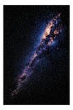 Tablou Canvas Univers Nocturn Galaxie Multicolor Artă Cosmică, 26 x 39 cm, CMCLASS
