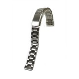 Cumpara ieftin Bratara de ceas Argintie cu butoane laterale 16mm MT4760