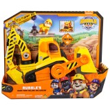 Set vehicul cu figurina, Rubble &amp; Crew, Rubbles Bark Yard Deluxe Bulldozer, 6068074