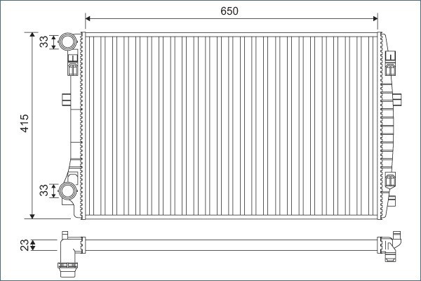 VALEO 701129 Radiator, racire motor