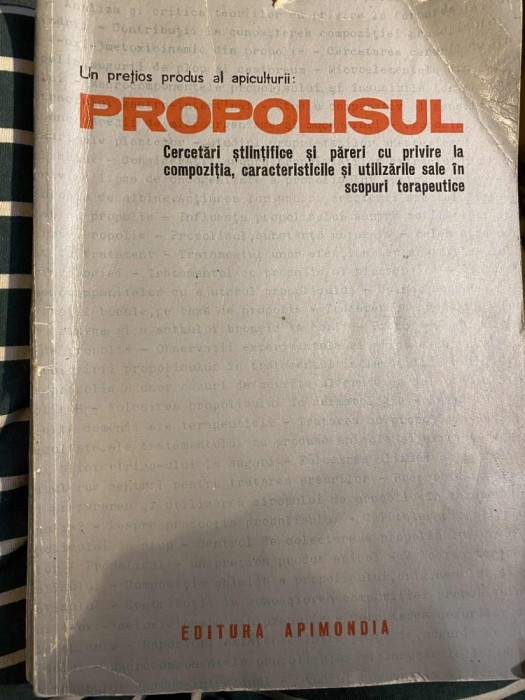 Un pretios produs al apiculturii - Propolisul