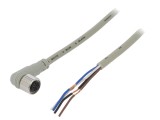 Cablu de conectare M12 PIN: 4 &icirc;n unghi 2m mufă CL mamă - Cablu de conectare M12 PIN: 4 &icirc;n unghi 2m