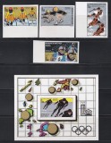 Volta Superioara 1980 - C&acirc;știgătorii la J. O. de iarnă - Lake Placid, Serie NDT + Colita DE LUX NDT + 4 Colite DE LUX NDT (Cota 40 EURO), 4 POZE, MNH