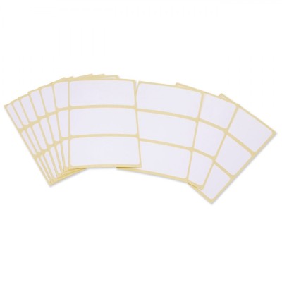 Set Etichete Autocolante, Model Universal, Dimensiuni 7x3.3 cm, Alb, 30 Bucăți foto