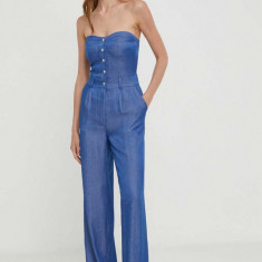 Answear Lab salopeta jeans cold shoulder