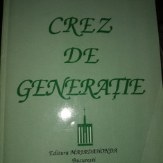 CREZ DE GENERATIE - VASILE MARIN, ED MADAJAHONDA 1997,211PAG