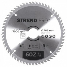 Disc pentru fierastrau circular Strend Pro TCT 185x2.2x30/20 mm, 60T