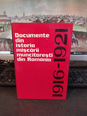 Documente din istoria mișcării muncitorești din Rom&amp;acirc;nia, 1916-1921, 1966, 164 foto