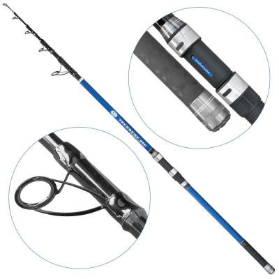 Lanseta fibra de carbon Baracuda Telesurf 4006 4metri A: 100-200g. foto
