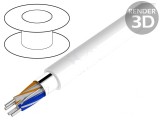 Cablu LonWorks 2x2x22AWG Cu FRNC Alb 305m