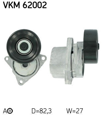 SKF VKM 62002 rola intinzator,curea transmisie