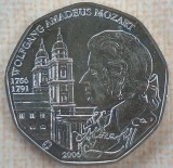 (S) MONEDA DIN ARGINT AUSTRIA - 5 EURO 2006, WOLFGANG AMADEUS MOZZART