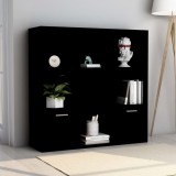 vidaXL Bibliotecă, negru, 98 x 30 x 98 cm, PAL