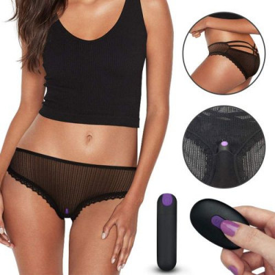 Bikini cu Glont Vibrator Remote Control 10 Moduri Vibratii USB foto