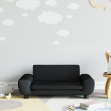 Canapea pentru copii, negru, 70x45x33 cm, catifea GartenMobel Dekor, vidaXL