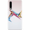 Husa silicon pentru Huawei P30, Abstract Minimalistic Colors Triangles