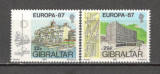 Gibraltar.1987 EUROPA-Arhitectura moderna SE.681, Nestampilat