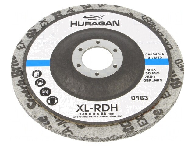 Disc de șlefuire țesătură &Oslash;125x6mm, Orificiu 22mm