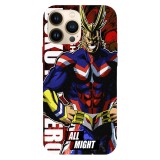 Husa compatibila cu Apple iPhone 15 Pro Max model Boku no hero All Might, Silicon, TPU, Viceversa, Transparent, Carcasa