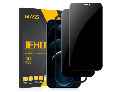 Set 2 folii protectie ecran de confidentialitate JEHOO pentru iPhone 12 Pro Max 6,7 inchi - RESIGILAT foto