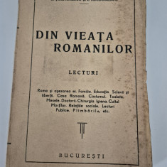Carte veche L Stefanescu / I Teodorescu Din vieata romanilor Carte cu autograf