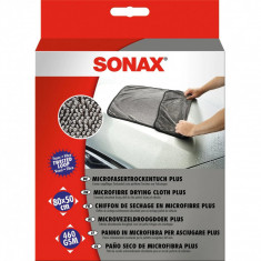 Prosop Microfibre Uscare Auto Sonax Plus, 80 x 50cm