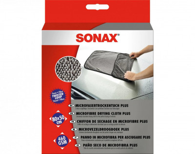 Prosop Microfibre Uscare Auto Sonax Plus, 80 x 50cm foto