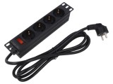 Prelungitor 4 Prize 230V 16A Negru