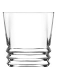 Set 6 pahare pentru apa LAV Elegan din sticla, 335 ml, transparente